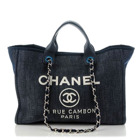 chanel deauville 2018 blue|chanel deauville tote for sale.